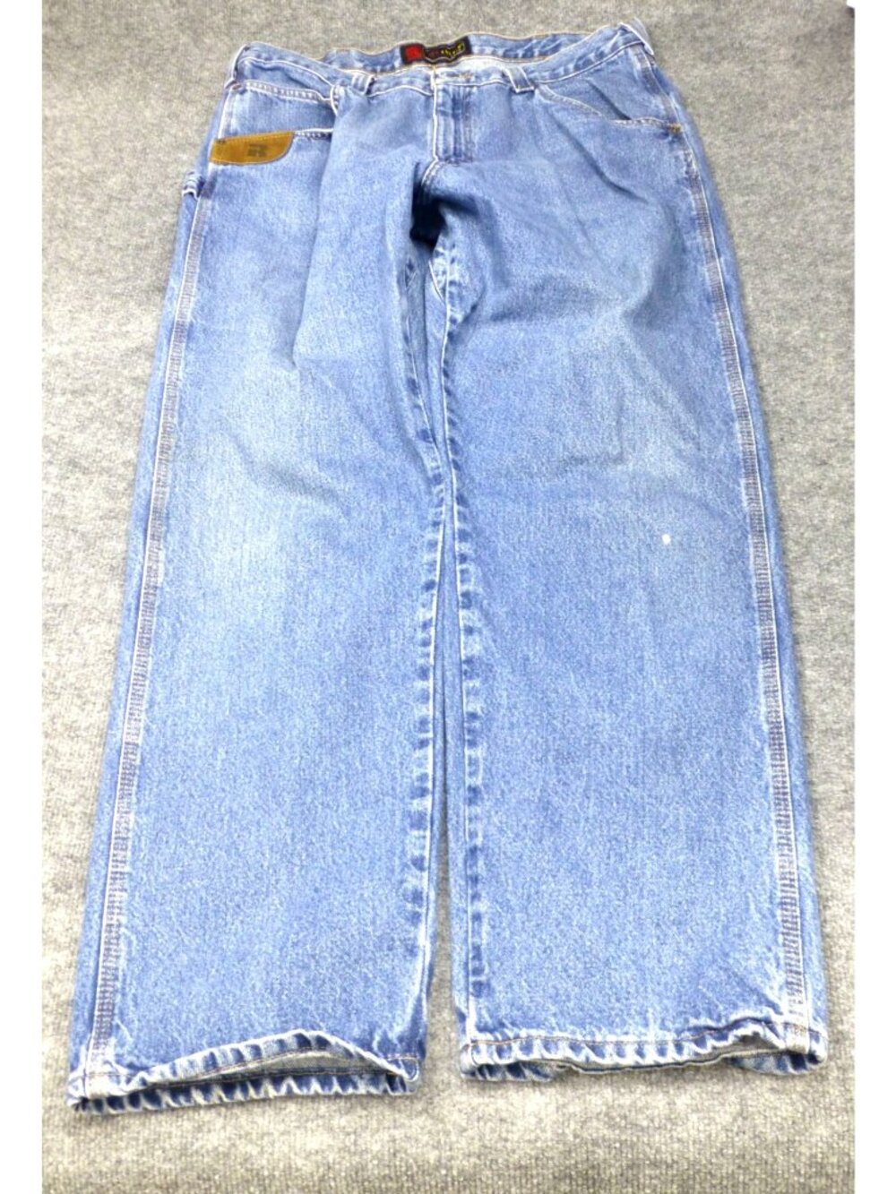 Riggs‎ Rugged Wear By Wrangler Denim Carpenter Jeans Blue Relaxed Fit Pre-Owned